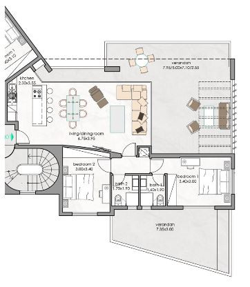 2 Bedrooms Apartment in Konia, Paphos