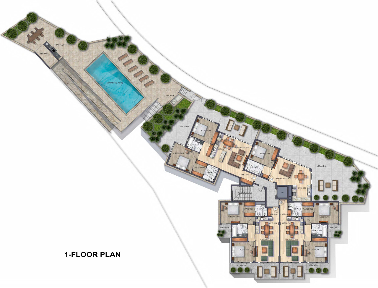 1 Bedrooms Apartment in Agios Athanasios, Limassol