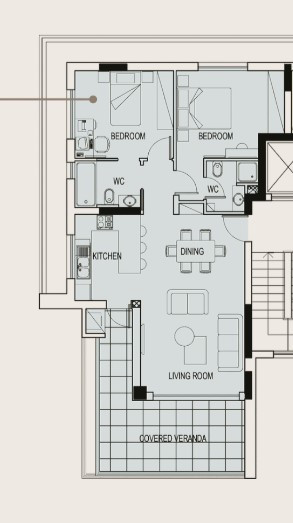 2 Bedrooms Apartment in Ekali, Limassol