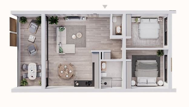 2 Bedrooms Apartment in Zakaki, Limassol