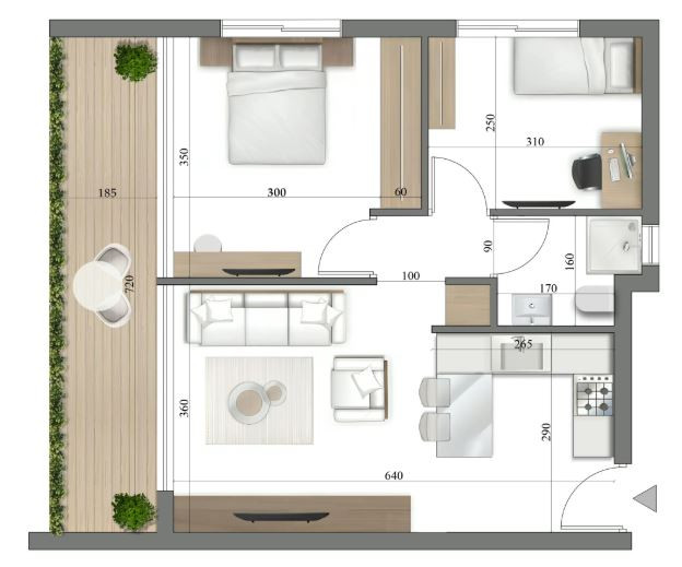 1 Bedrooms Apartment in Agios Nikolaos, Limassol