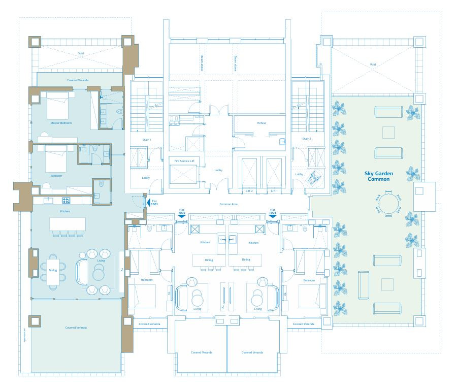 2 Bedrooms Apartment in Poseidonia Area, Limassol
