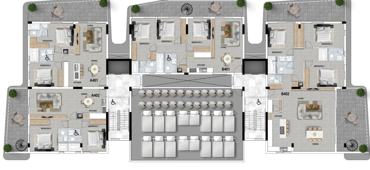 3 Bedrooms Apartment in Livadia, Larnaca