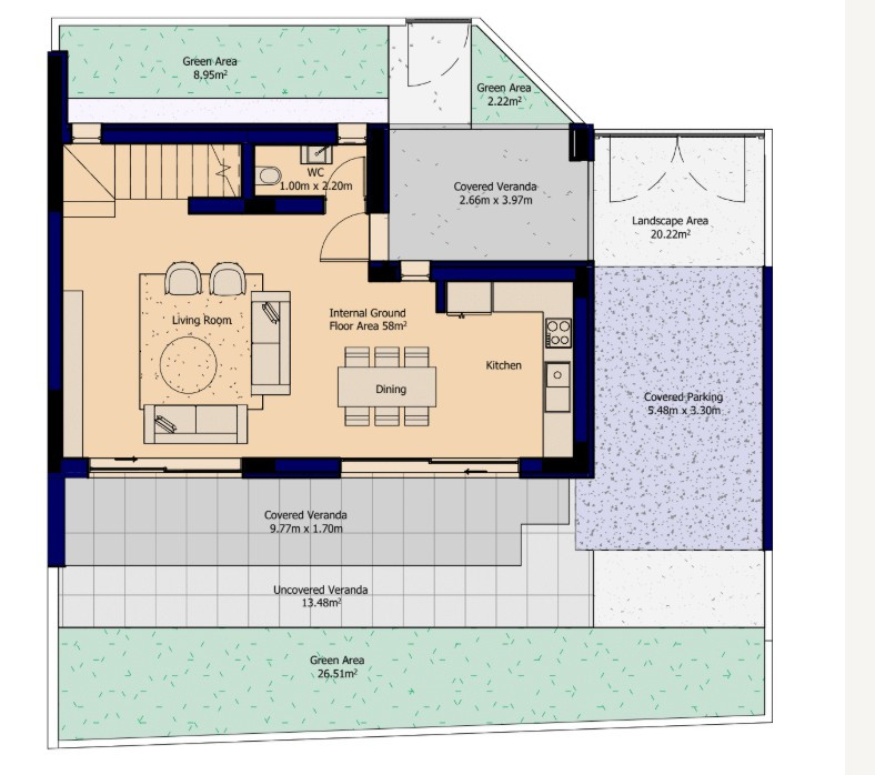 3 Bedrooms House / Villa in Ypsonas, Limassol