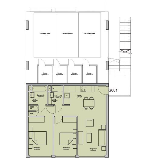 2 Bedrooms Apartment in Asomatos, Limassol